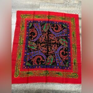 vintage Challis by Berkshire 100% acrylic scarf made in Japan